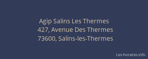 Agip Salins Les Thermes