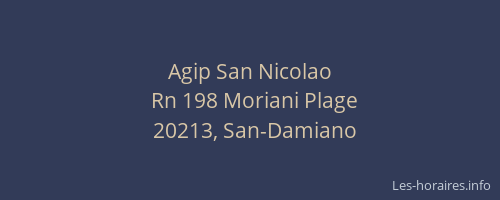 Agip San Nicolao