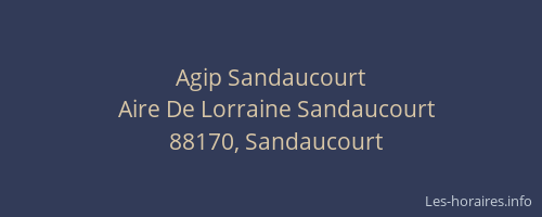 Agip Sandaucourt
