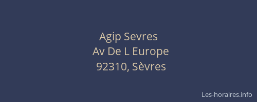 Agip Sevres