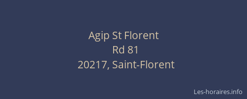 Agip St Florent