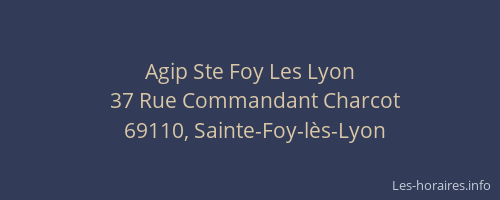 Agip Ste Foy Les Lyon