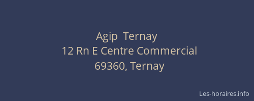 Agip  Ternay