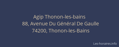 Agip Thonon-les-bains