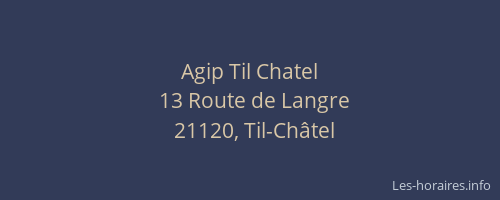 Agip Til Chatel