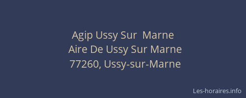 Agip Ussy Sur  Marne