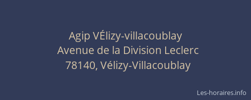 Agip V&Eacute;lizy-villacoublay