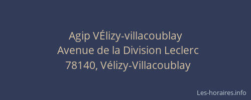 Agip VÉlizy-villacoublay