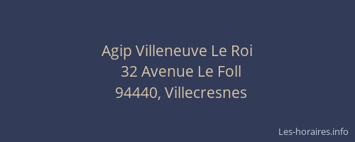 Agip Villeneuve Le Roi
