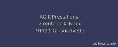 AGIR Prestations