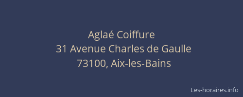 Agla&eacute; Coiffure