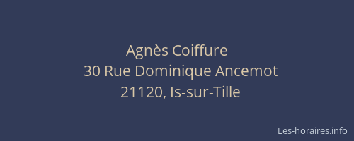 Agn&egrave;s Coiffure