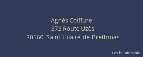 Agn&egrave;s Coiffure