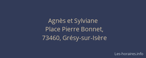 Agn&egrave;s et Sylviane