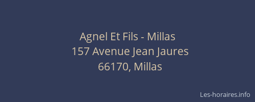 Agnel Et Fils - Millas