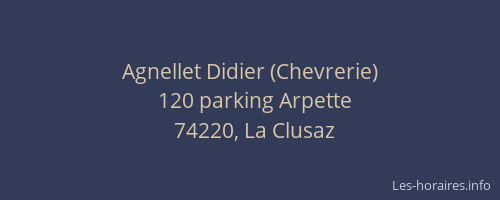 Agnellet Didier (Chevrerie)
