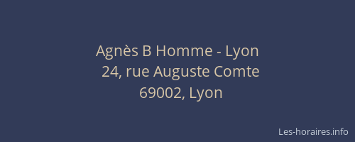 Agnès B Homme - Lyon