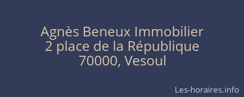 Agnès Beneux Immobilier