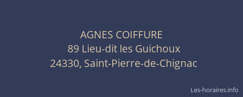 AGNES COIFFURE