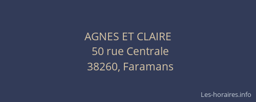 AGNES ET CLAIRE