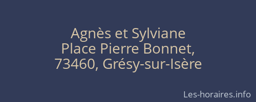 Agnès et Sylviane