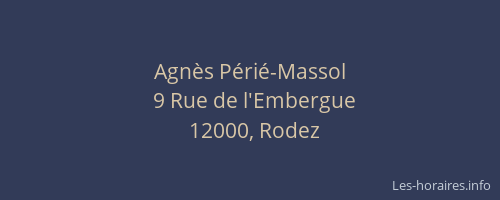 Agnès Périé-Massol