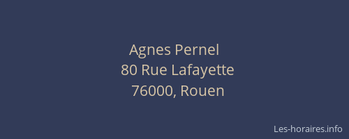 Agnes Pernel