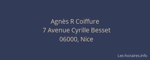 Agnès R Coiffure