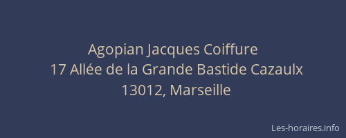 Agopian Jacques Coiffure