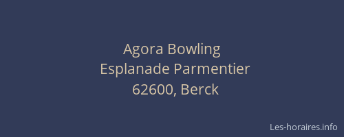Agora Bowling