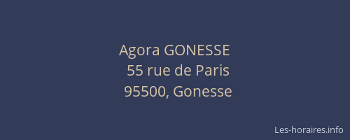 Agora GONESSE