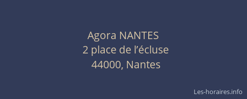 Agora NANTES