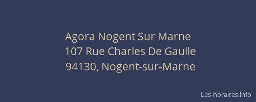 Agora Nogent Sur Marne