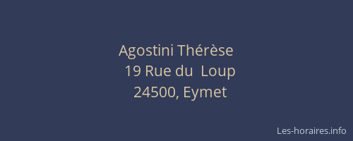 Agostini Thérèse
