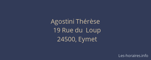 Agostini Th&eacute;r&egrave;se