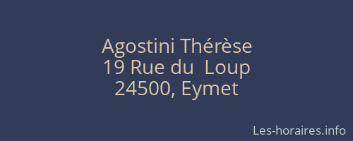 Agostini Thérèse