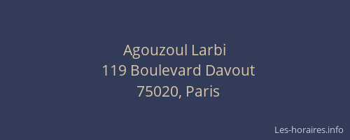 Agouzoul Larbi