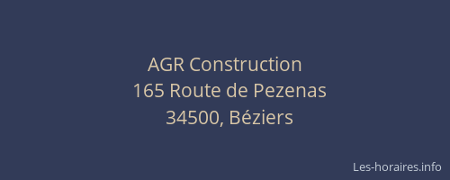 AGR Construction