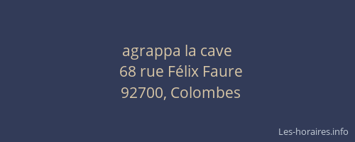 agrappa la cave