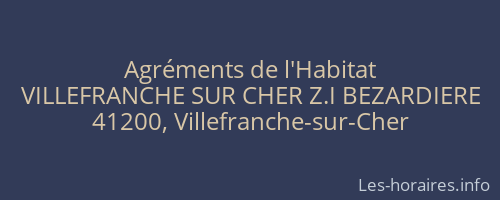 Agréments de l'Habitat