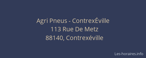Agri Pneus - ContrexÉville