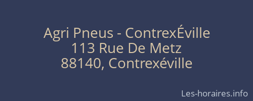 Agri Pneus - ContrexÉville