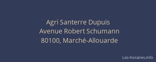 Agri Santerre Dupuis