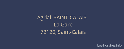 Agrial  SAINT-CALAIS