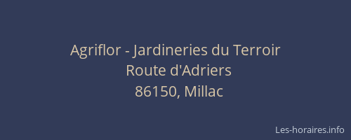 Agriflor - Jardineries du Terroir