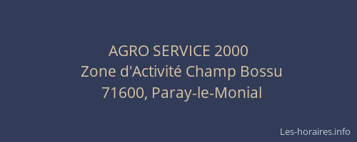 AGRO SERVICE 2000