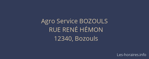 Agro Service BOZOULS