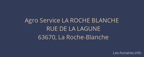 Agro Service LA ROCHE BLANCHE