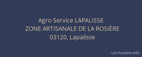 Agro Service LAPALISSE