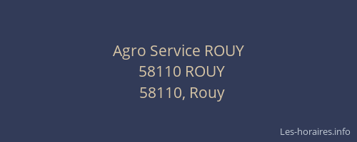 Agro Service ROUY